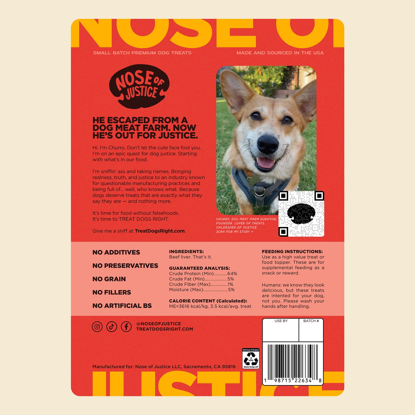 Nose of Justice Beef Liver